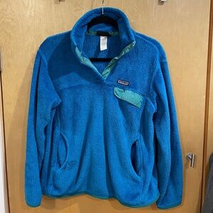 Patagonia Retool Snap Fleece in Blue Women’s M